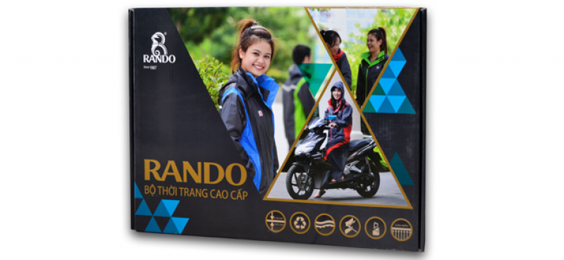 hộp dựng áo mưa bộ thời trang cao cấp RANDO