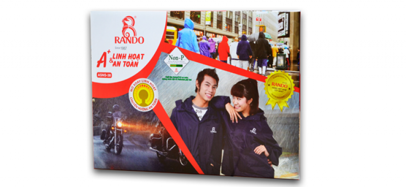Hộp đựng bộ áo mưa A+ RANDO