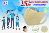 Ưu đãi giá lên đến 𝟐𝟓% 𝐎𝐟𝐟 sản phẩm Khẩu trang vải kháng khuẩn