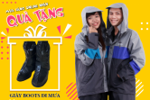 Mua áo mưa bộ ONLINE tặng ngay GIÀY BOOTS đi mưa