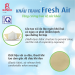 Hình KHẨU TRANG FRESH AIR - vải Polyester Kháng Khuẩn 2